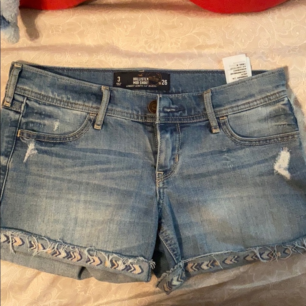 Hollister jean shorts, size 3